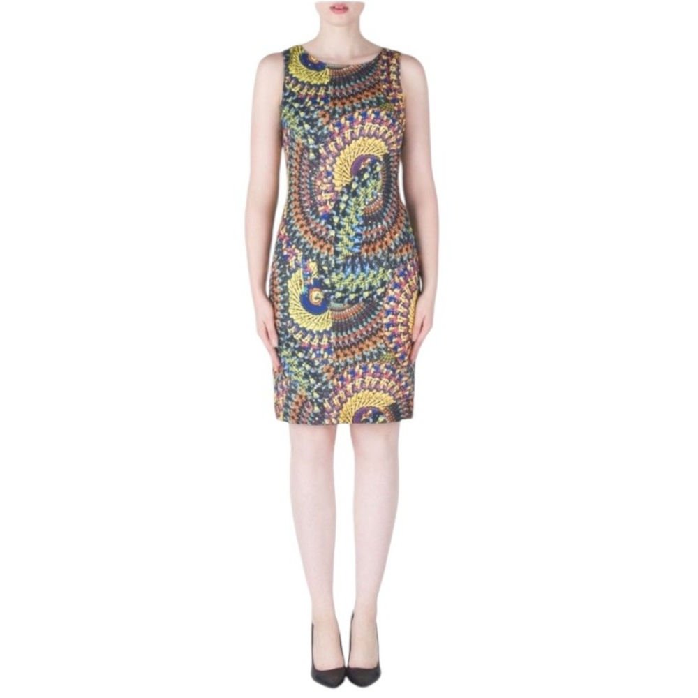 Joseph Ribkoff Multicolor Patterned Dress - Picture 11 of 11
